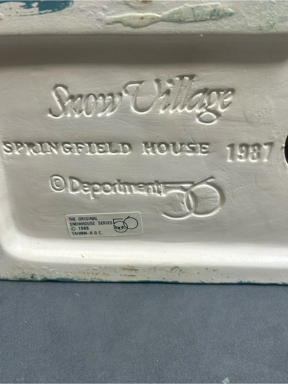 Vintage Department 56 The Original Snow Village Springfield House 1987